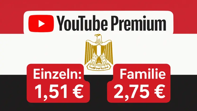 YouTube Premium über Ägypten ohne VPN