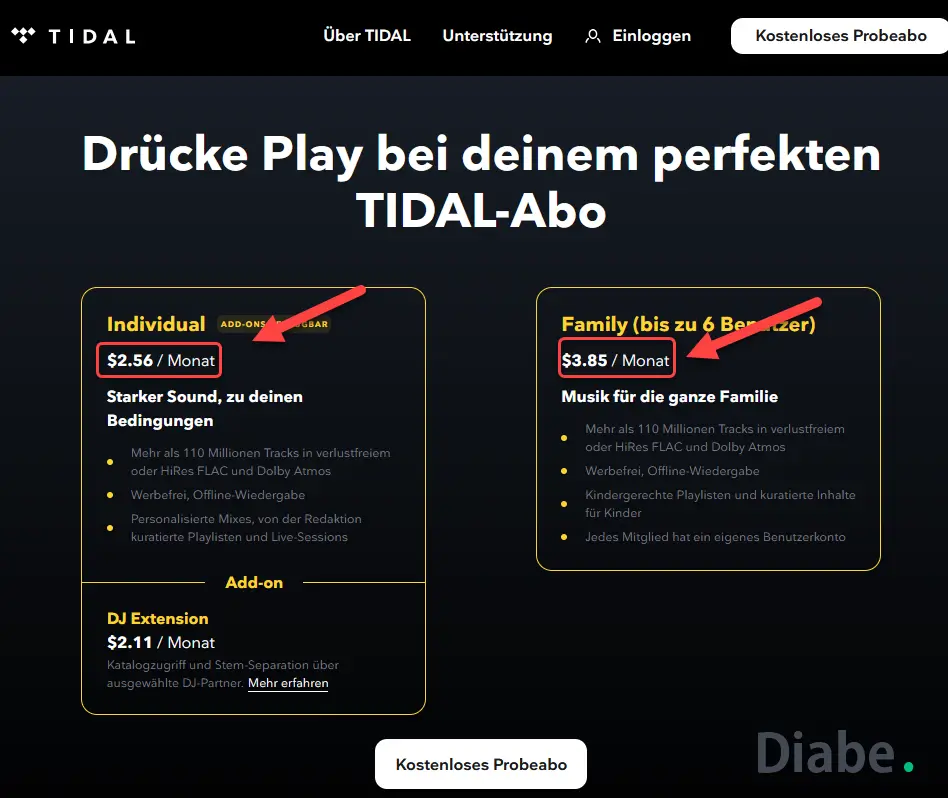 Tidal über Nigeria