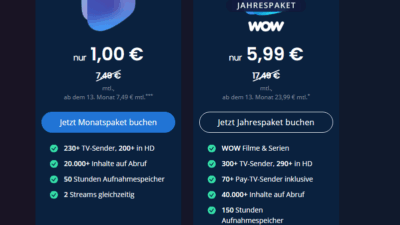 Waipu.tv Comfort 1 Jahr kostenlos