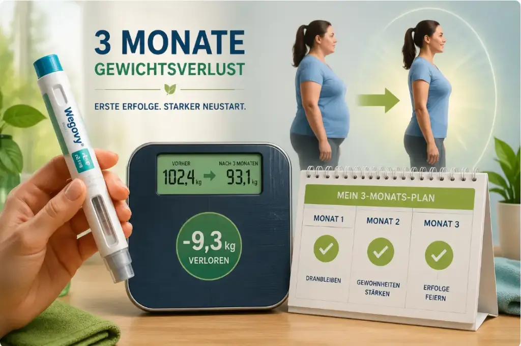 Wegovy Abnehmen: Realistische Erwartungen nach 3, 6 und 12 Monaten Wegovy Abnehmen Realistische Erwartungen nach 3 6 und 12 Monaten